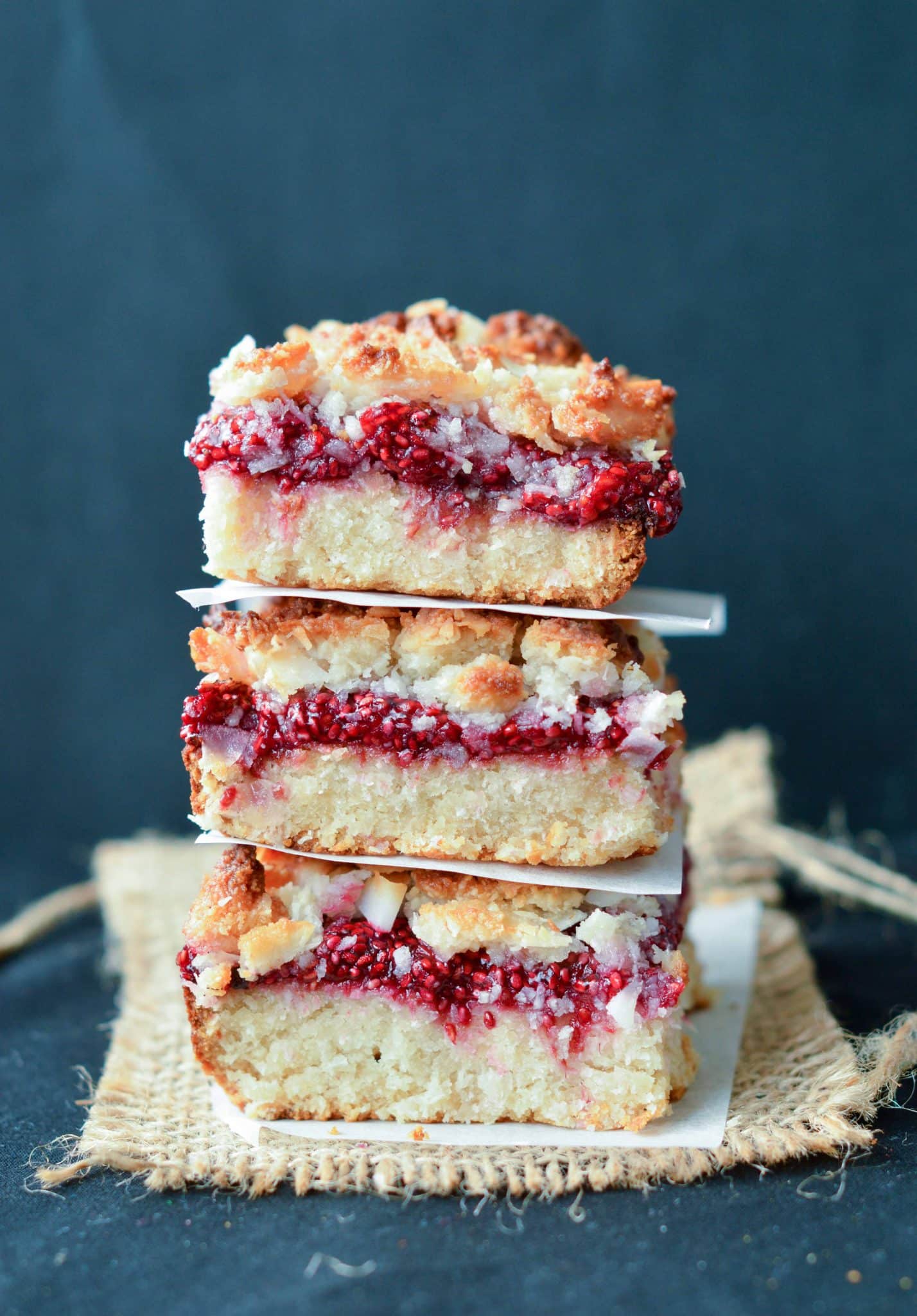 Healthy Raspberry Crumble Bars