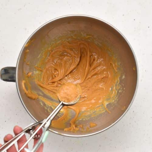 Cloud Cookies dough in a mixing bowl.