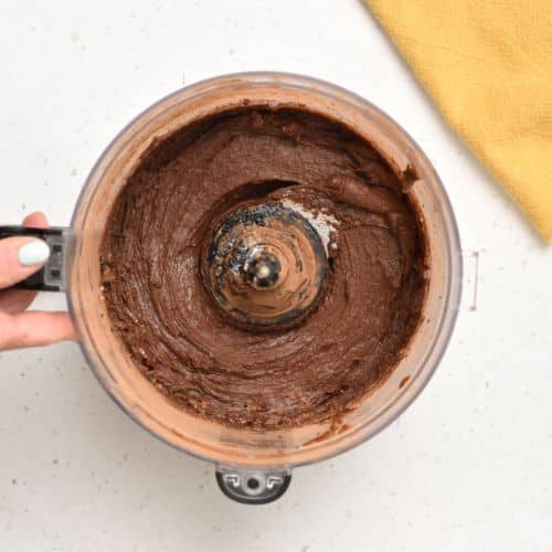 Blended Cottage Cheese Brownie batter.