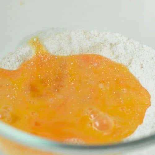 Keto Pumpkin Pie crust ingredients in a bowl.