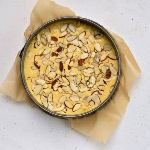 Lemon Almond Cake ready to bake.
