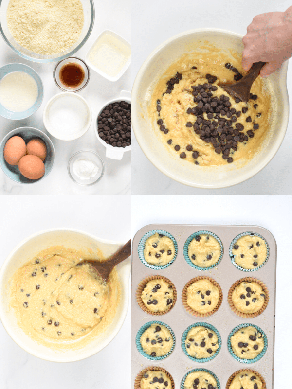 How to make Almond FLour Chocolate Chips Muffins