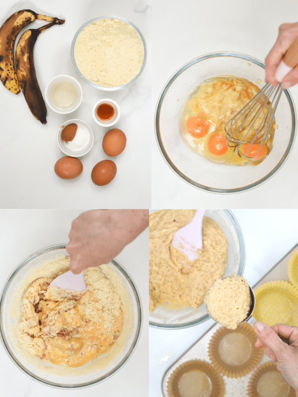 How to make Almond Flour Banana Muffins