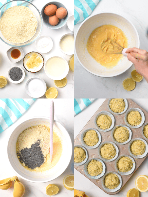 How to make Almond Flour Lemon Poppy Seed Muffins