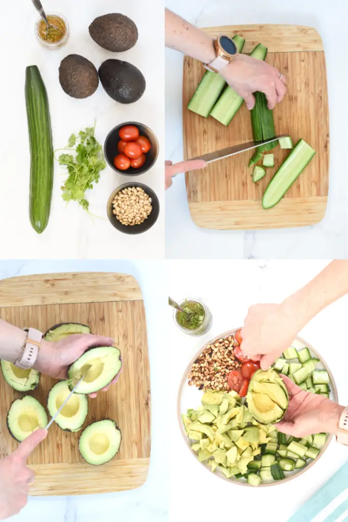 How to make Avocado Cucumber salad