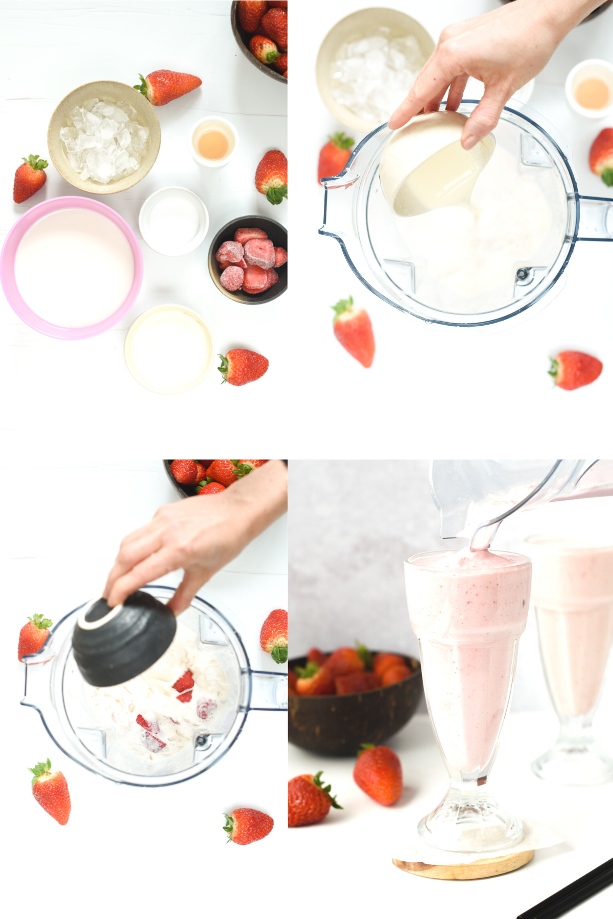 How to make Keto Strawberry Milkshake (1)
