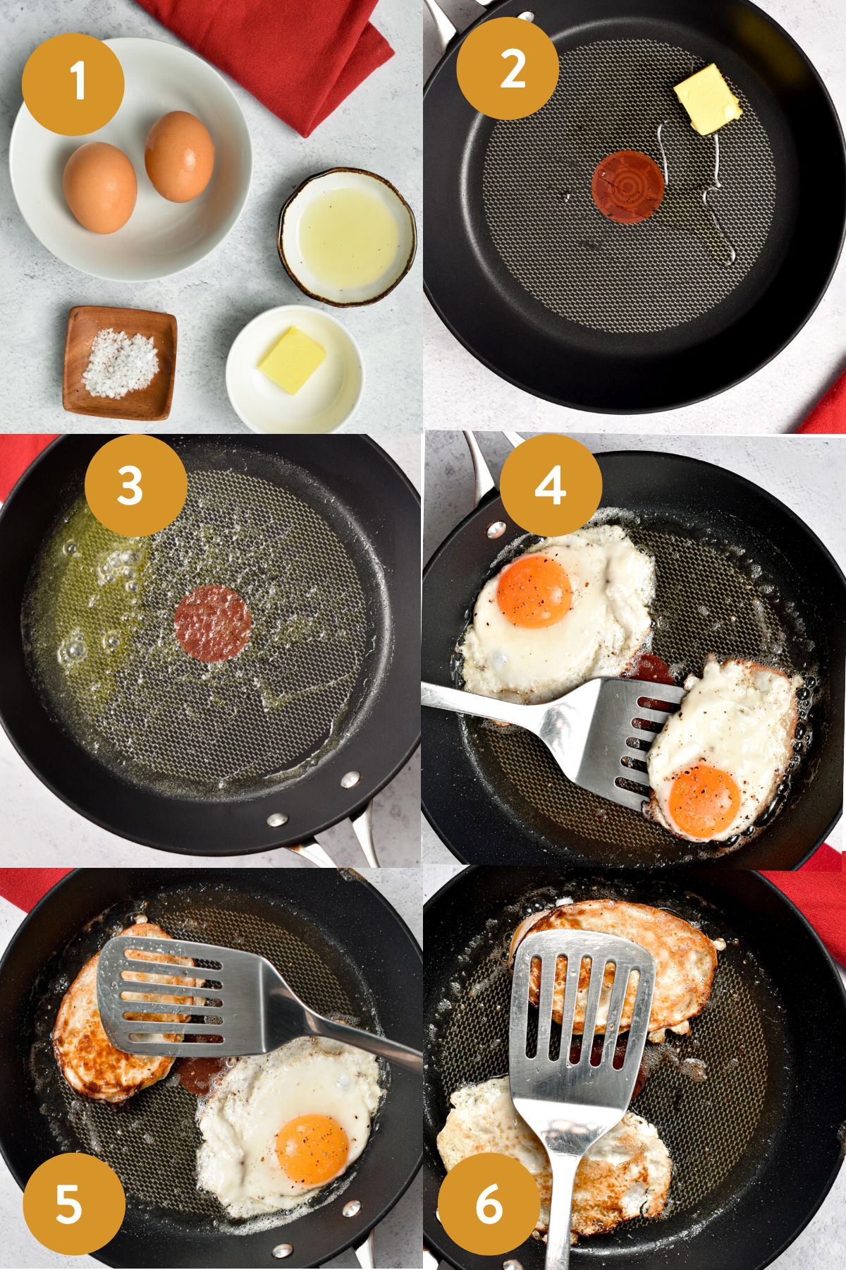 How to make Over Hard Eggs