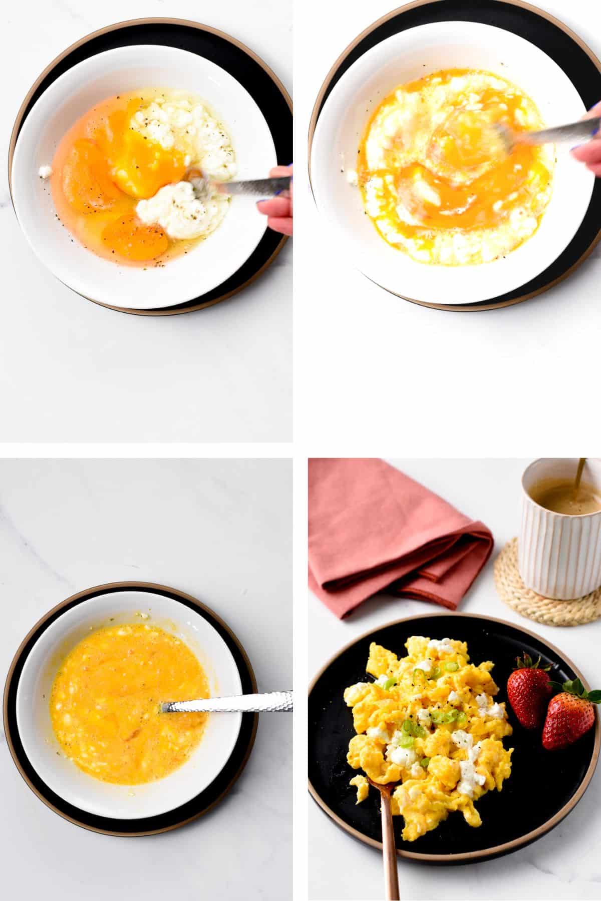 How to make Scrambled Eggs with Cottage Cheese