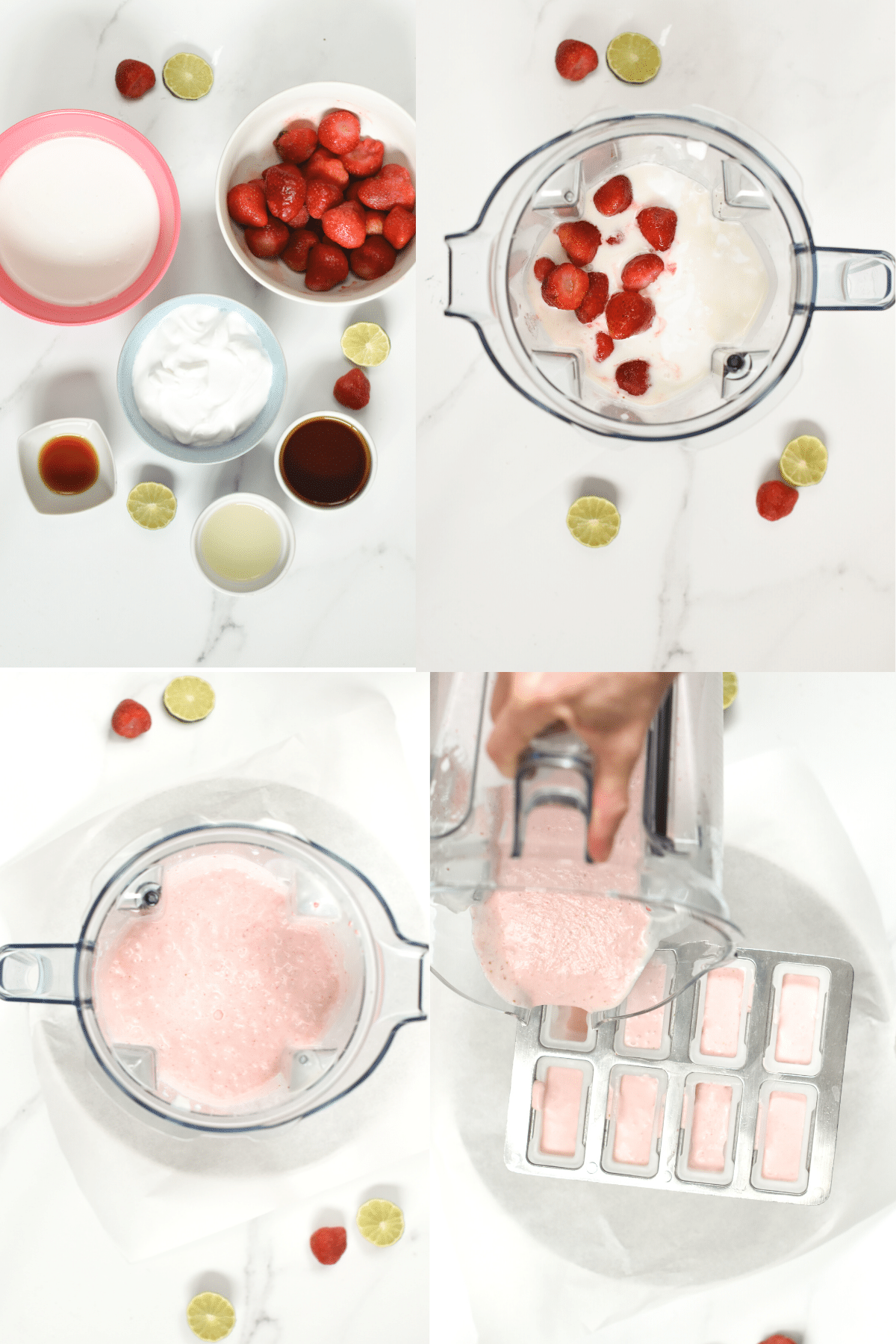 How to make Strawberry Ice Cream Popsicle
