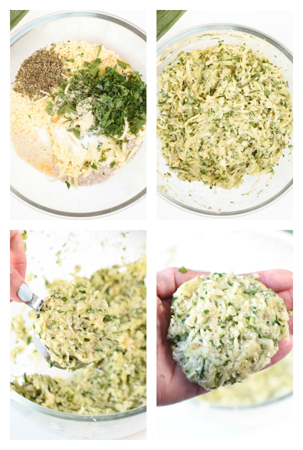 How to make crispy Keto Zucchini Fritters
