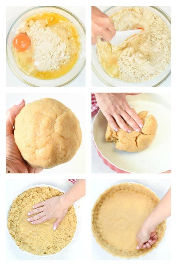 Keto quiche crust almond flour pie crust - Sweetashoney