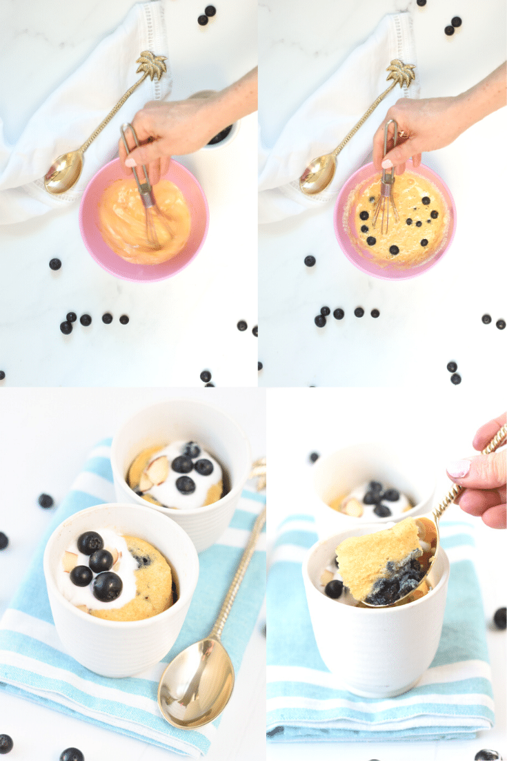 How to make keto blueberry muffins IN A MUG
