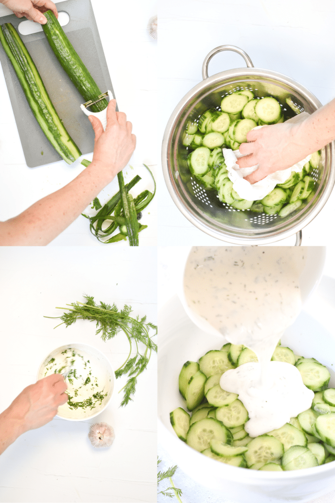 How to make keto cucumber salad