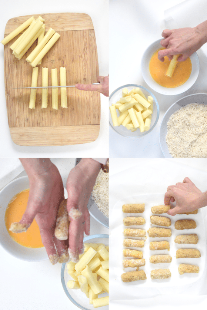 How to make keto mozzarella sticks