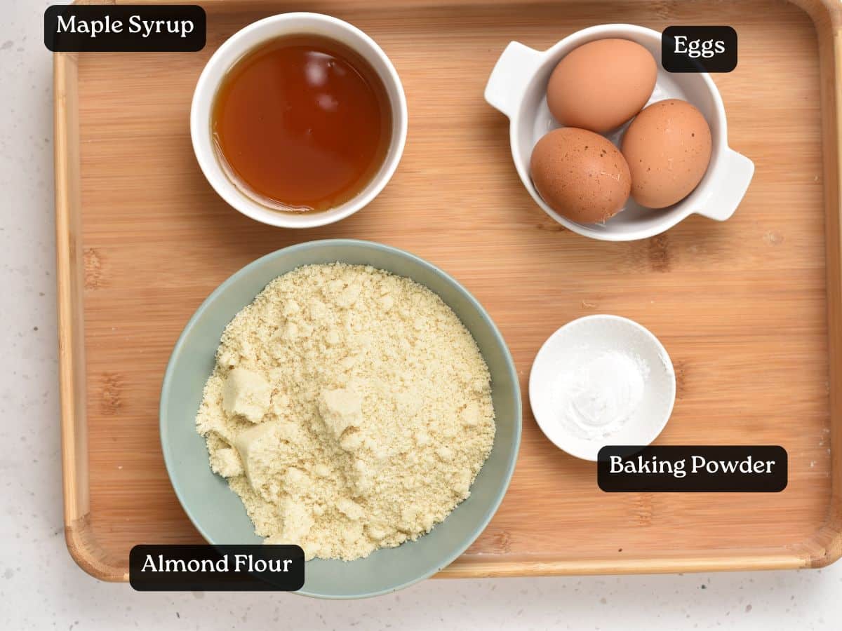 Ingredients for Almond Flour Cake