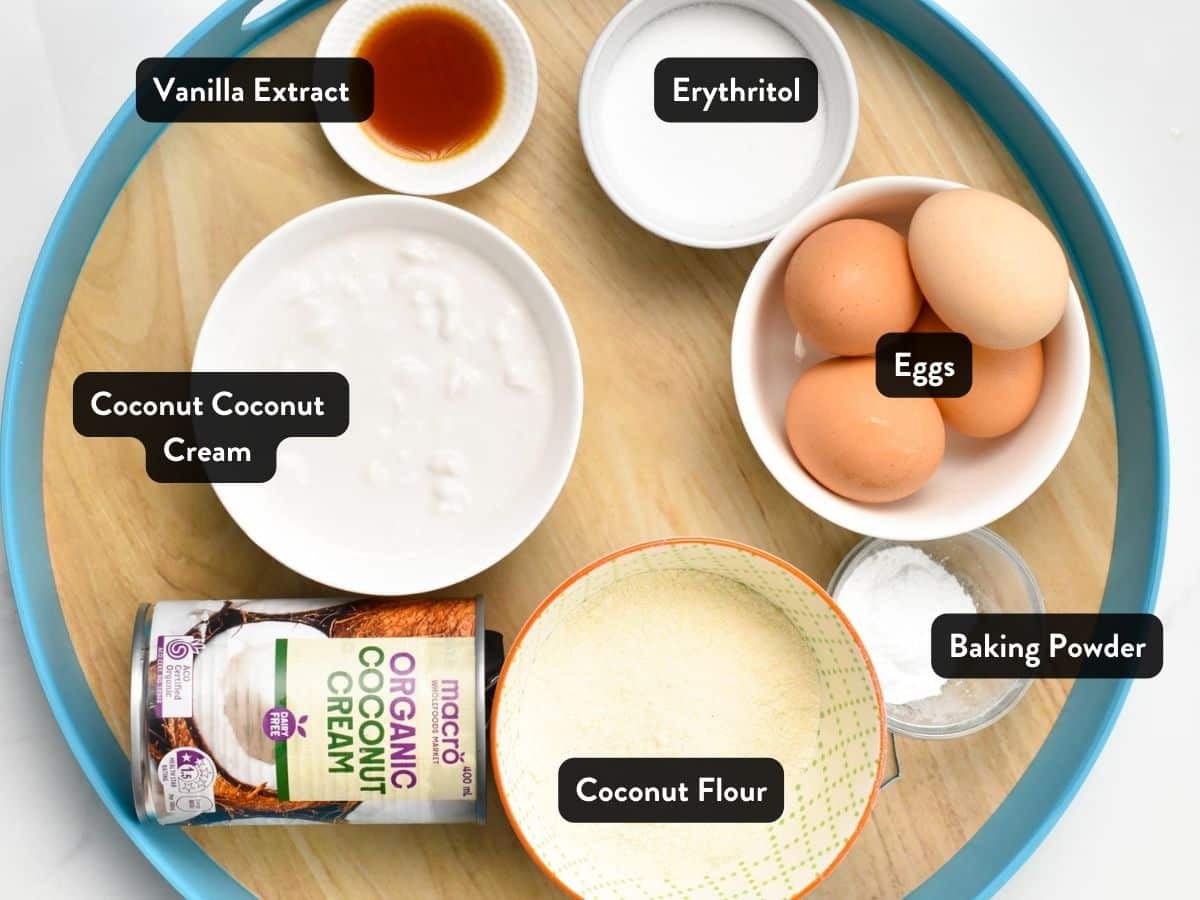 Ingredients for Coconut Flour Cake