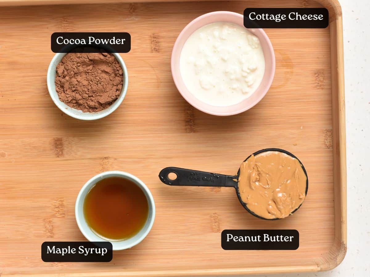 Ingredients for Cottage Cheese Brownies