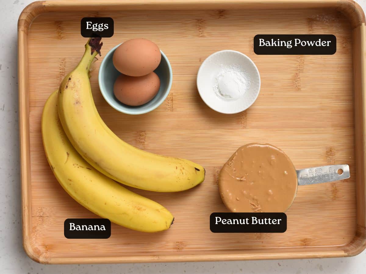 Ingredients for Flourless Banana Bread