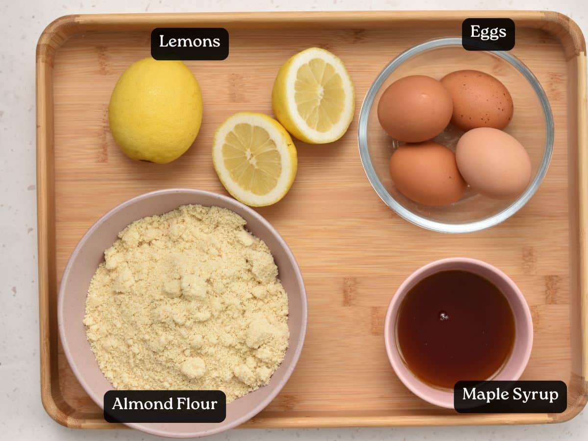 Ingredients for Lemon Almond Cake