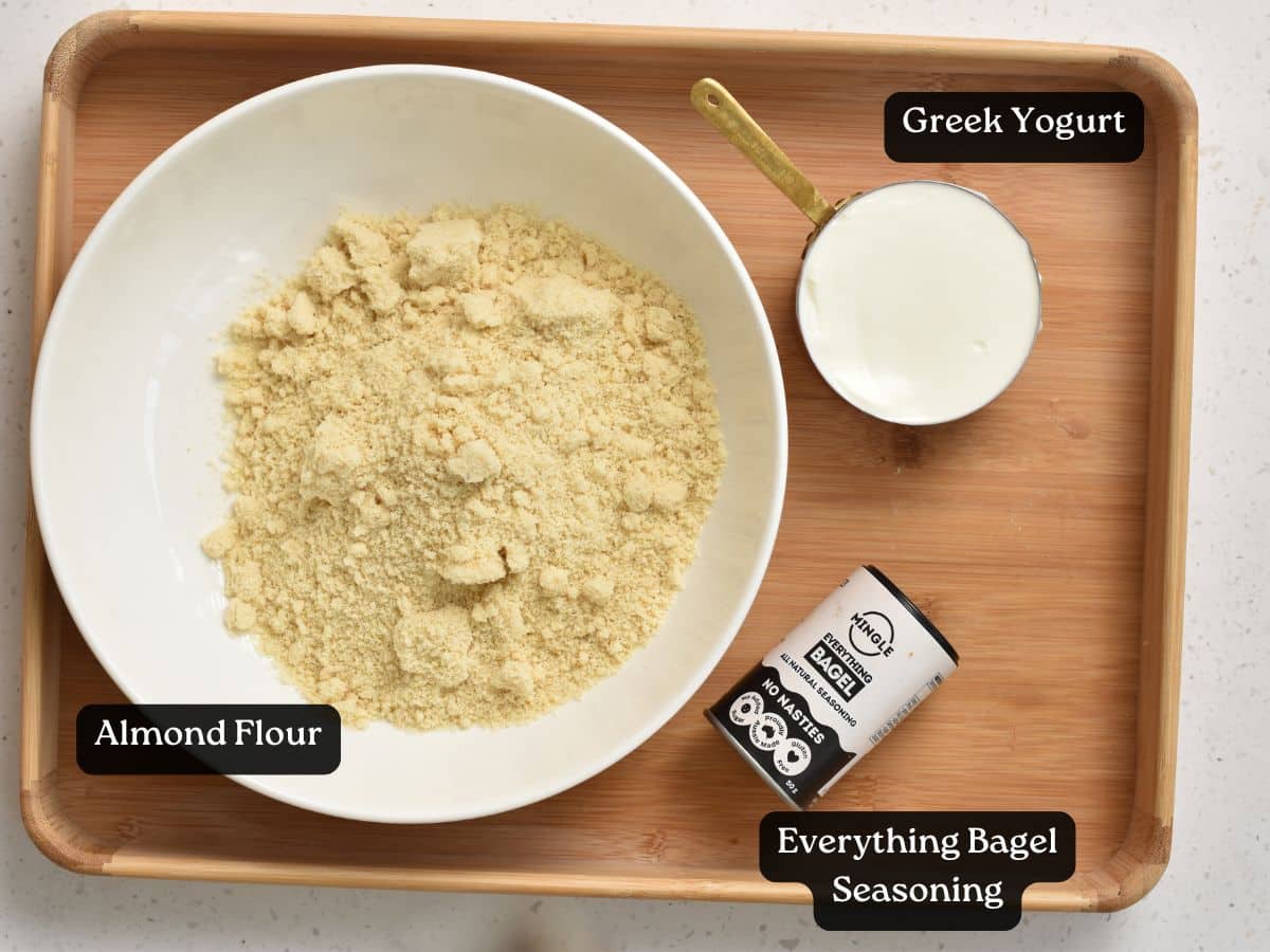 Ingredients for Protein Bagel Bites