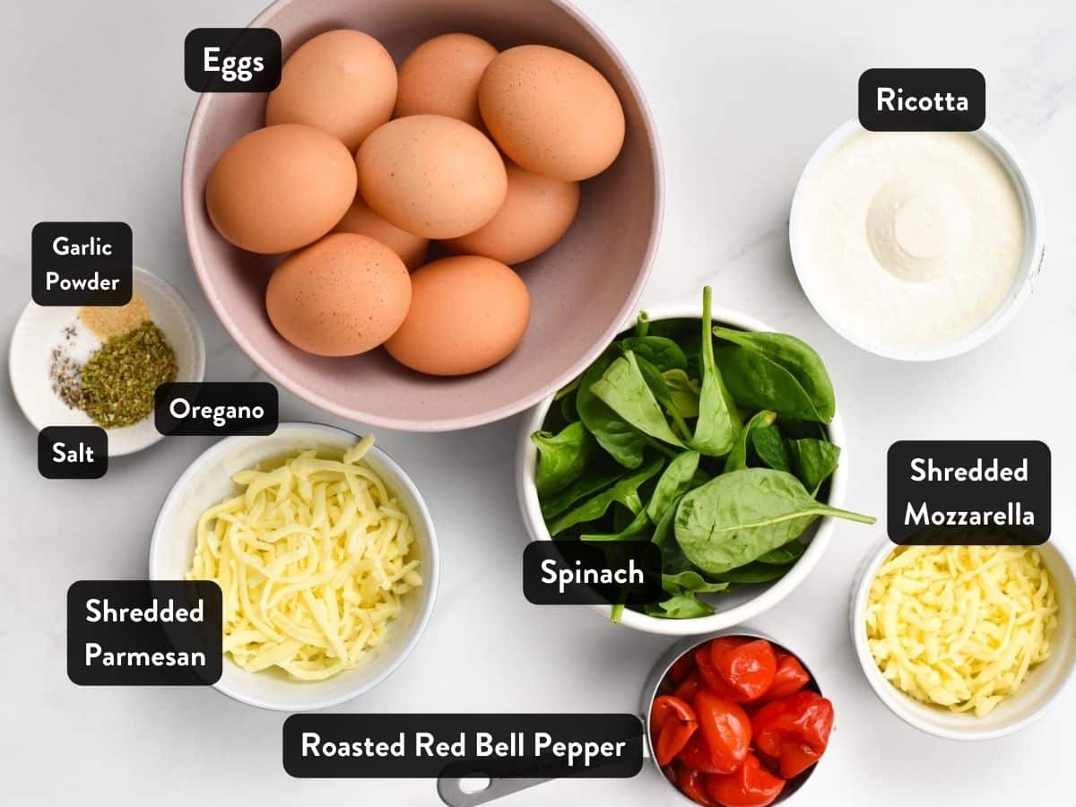 Ingredients for Ricotta Frittata