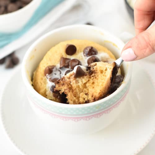 Keto Chocolate Chip Mug Cake