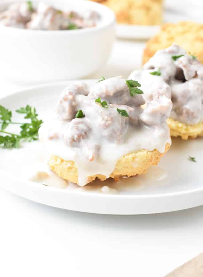 Keto Biscuits and gravy