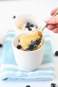 Keto Blueberry Mug Cake