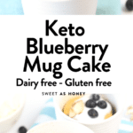 Keto Blueberry Mug cake