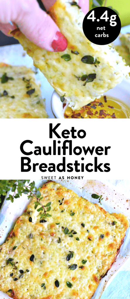 Keto Cauliflower Breadsticks