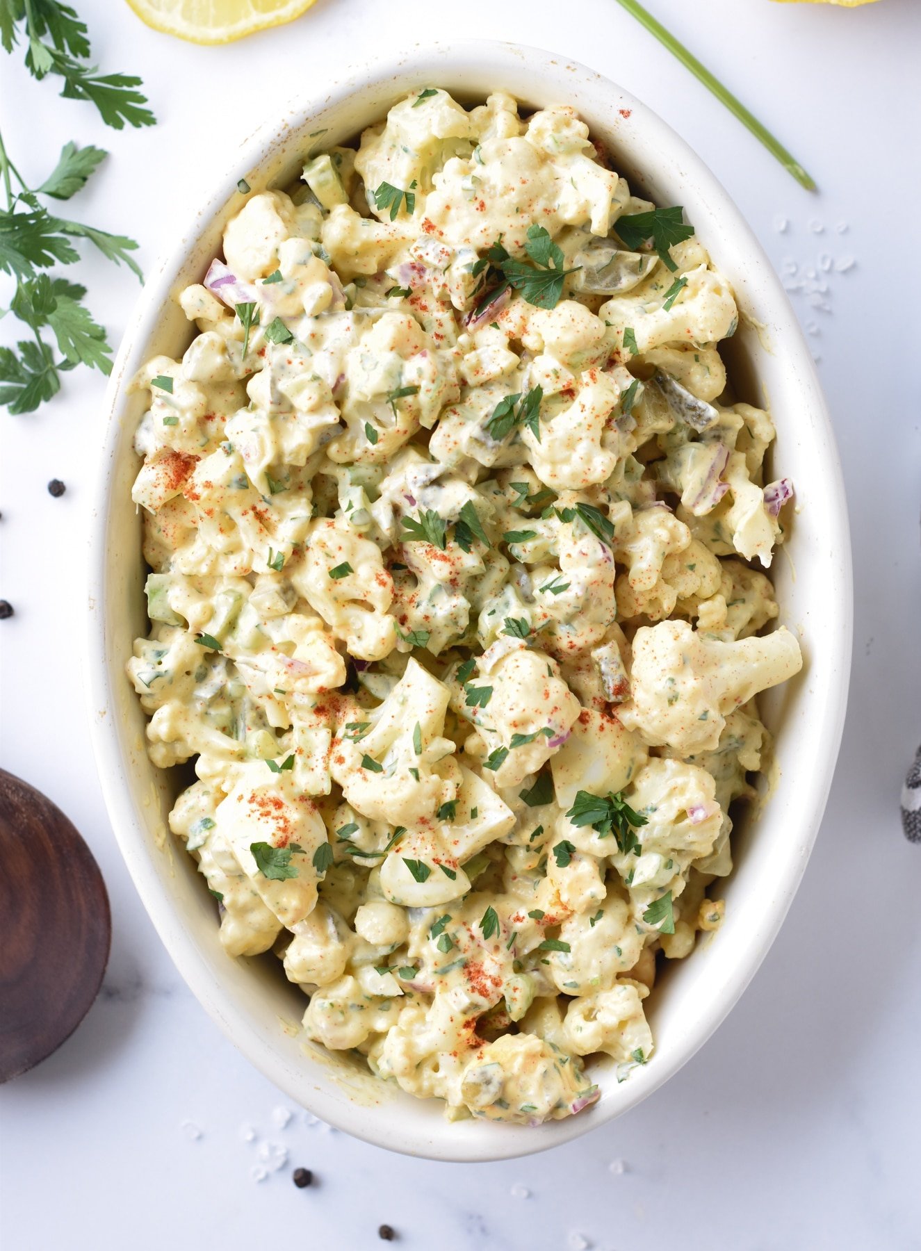 Keto Cauliflower Potato Salad