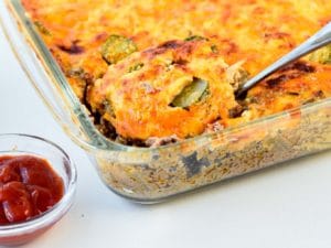 Keto Cheeseburger Casserole