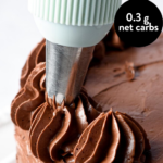 Keto Chocolate Buttercream Frosting for cakes