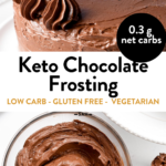 Keto Chocolate Buttercream Frosting for cakes