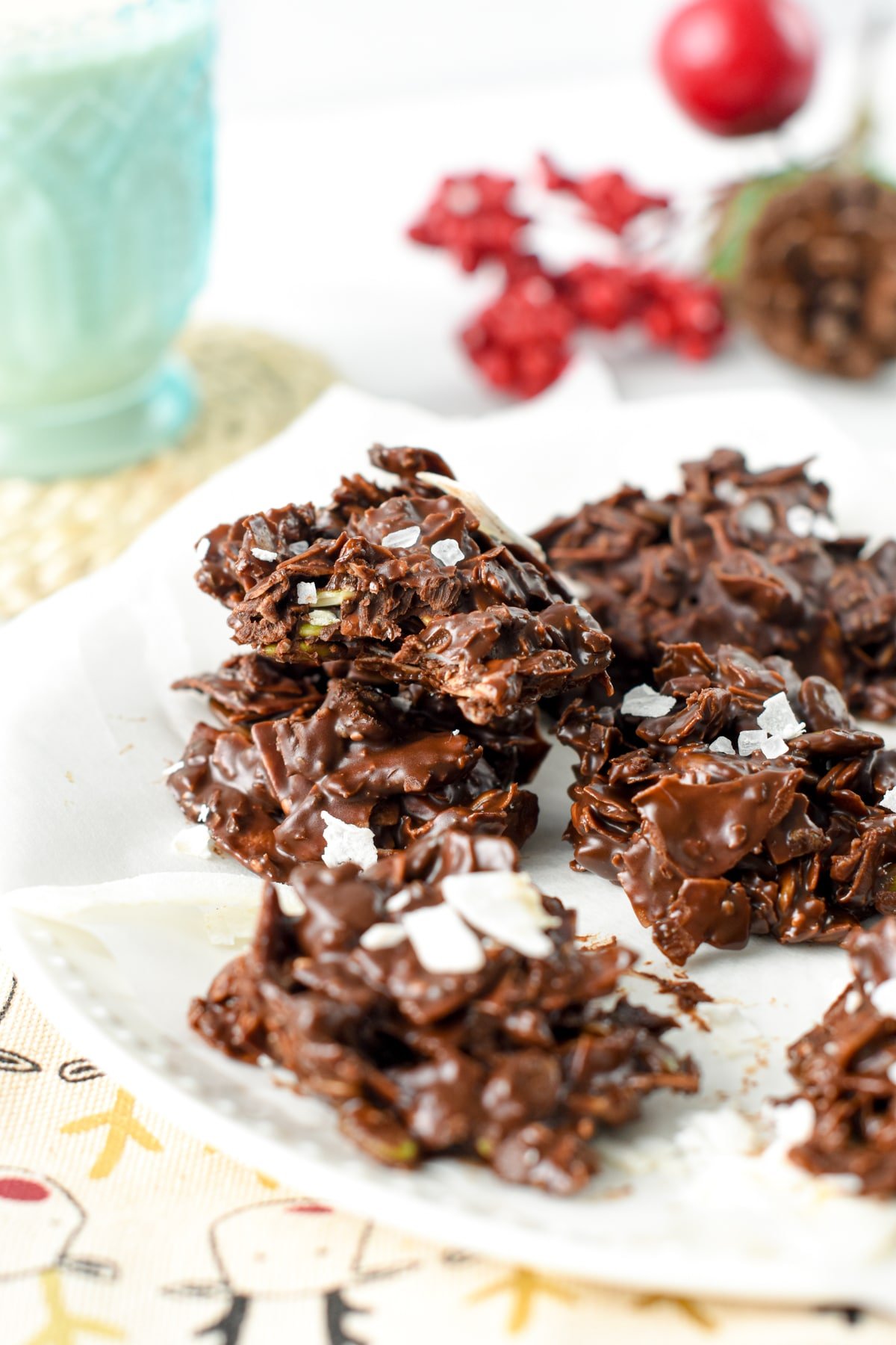 Keto Coconut Clusters with chia seeds vegan paleo dairy free egg free sweet as honey