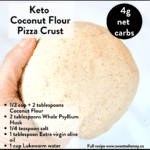 Keto pizza crust coconut flour
