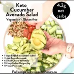 Keto Cucumber Avocado Salad