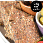 Keto Flaxseed crackers