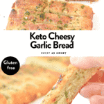 KETO GARLIC BREAD Easy, Cheesy Stuffed bread sticks #ketogarlicbread #ketobread #almondflour #easy #lowcarb #cheesy #quick #best