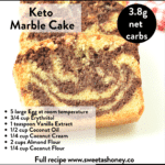 Keto marble cake