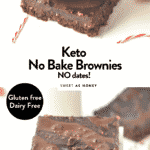 Keto No Bake brownies