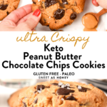Keto Peanut Butter Chocolate Chips Cookies