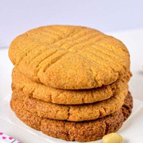 Keto Peanut Butter Cookies with Almond Flour