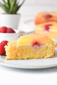 Keto Pineapple Up Side Down Cake With Almond Flour Gluten free