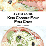 KETO COCONUT FLOUR PIZZA CRUST #coconutflourpizza #vegan #lowcarb #glutenfree #pizzacrust #ketopizza #lowcarbpizza #pizza #healthy #grainfree