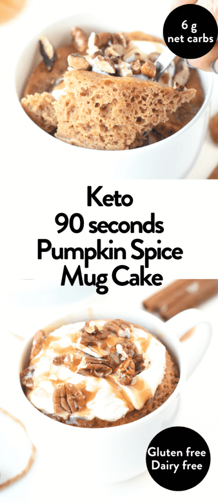 Keto Pumpkin Mug Cake