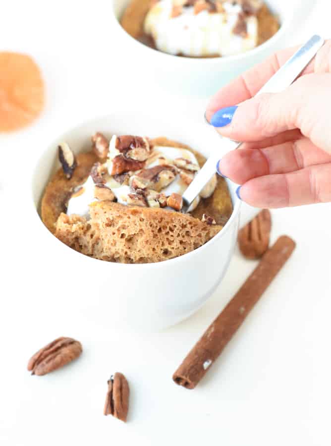 Keto Pumpkin Mug Cake