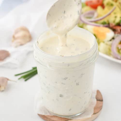 Keto Ranch Salad Dressing Recipe (0.5g Net Carbs)