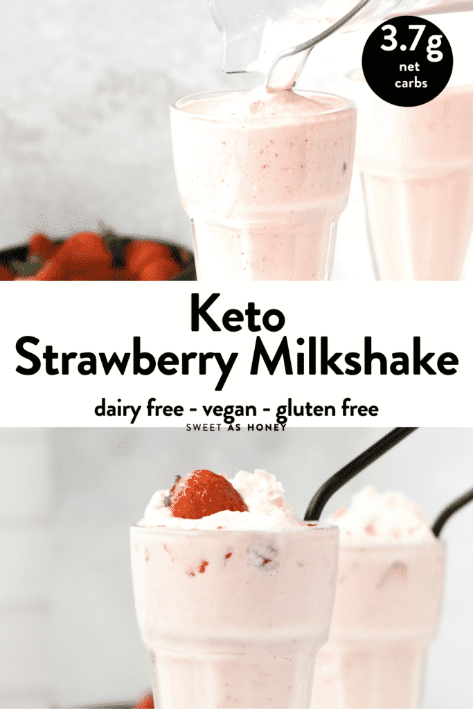 Keto Strawberry Milkshake dairy free
