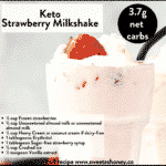 Keto Strawberry Milkshake recipe